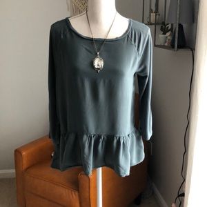 Loft Ruffle Trimmed Top